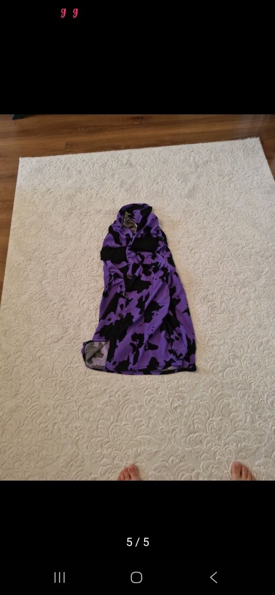 Koyu Mor Batik Desenli - Görsel 2