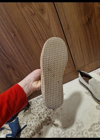 bej Tüylü Dolgu Espadril - Görsel 2