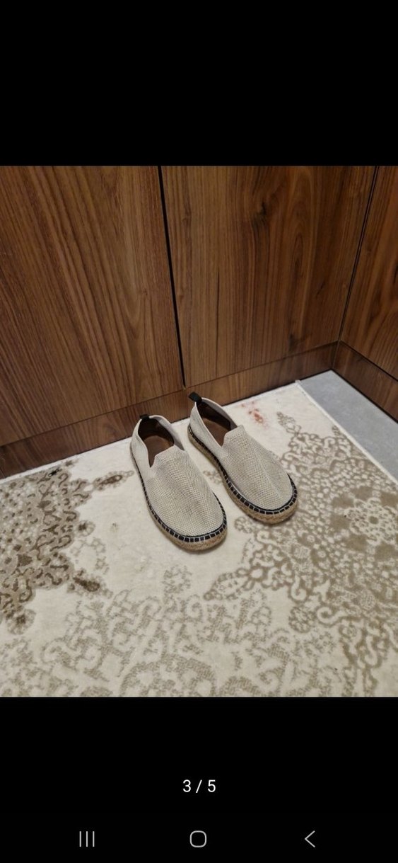 bej Tüylü Dolgu Espadril - Görsel 3