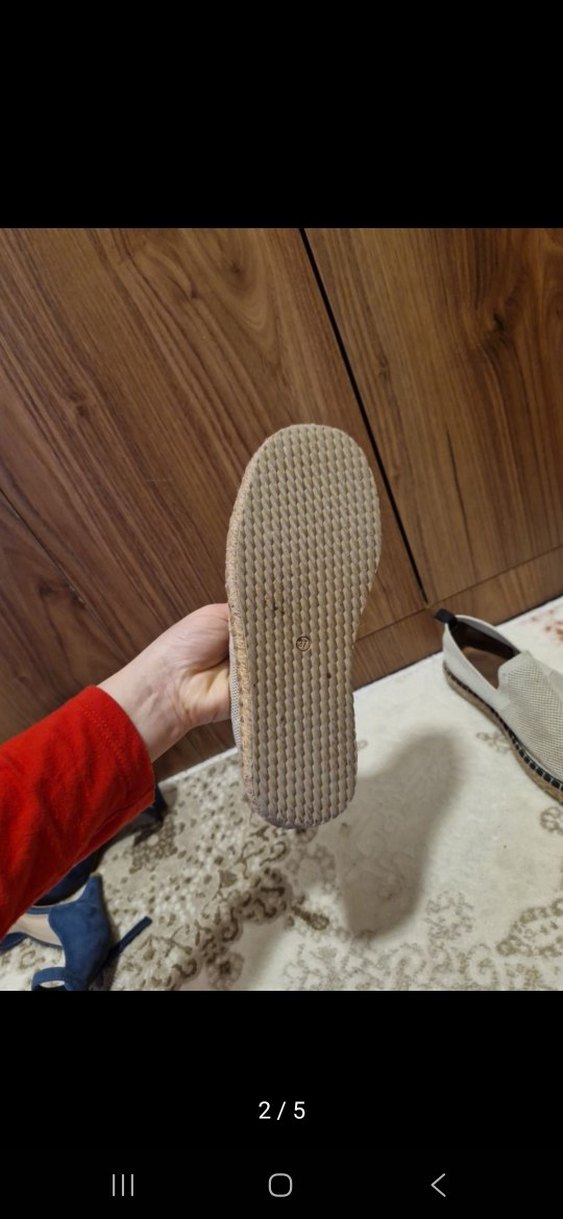 bej Tüylü Dolgu Espadril - Görsel 2