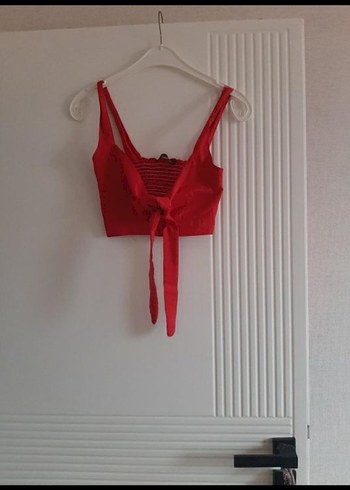 Kırmızı Mini Halter Yaka Büstiyer - Görsel 2