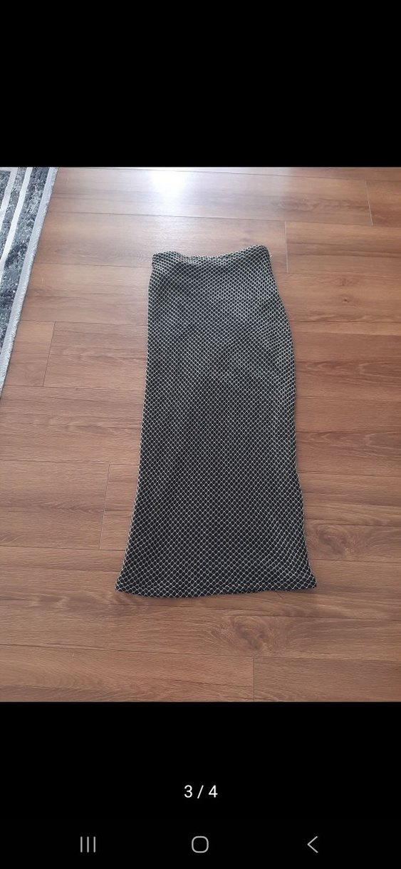 Örgü Detaylı Uzun Gri - Görsel 3