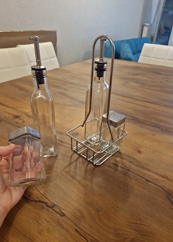 Cam Yağ ve Sirke Şişeleri Seti - Görsel 5