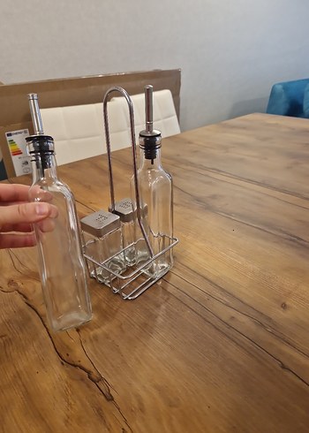 Cam Yağ ve Sirke Şişeleri Seti - Görsel 3