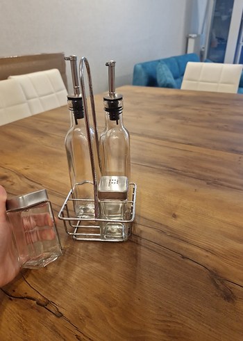 Cam Yağ ve Sirke Şişeleri Seti - Görsel 2