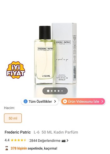 Frederic Patric Kadın Parfümü 50ml L-6 - Görsel 4