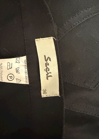 Kadın Siyah Kumaş  Pantolon - Görsel 2