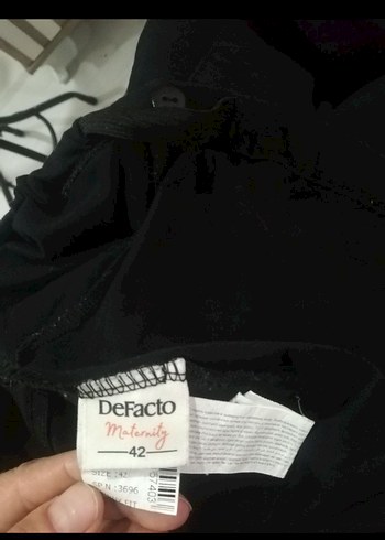 Defacto Siyah  Hamile Pantolonu - Görsel 3