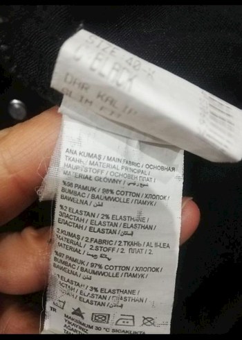 Siyah Kemerli Hamile Kalın Pantolon - Görsel 5