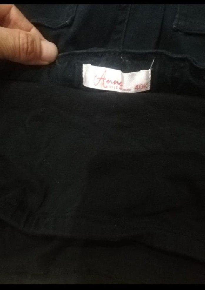 Siyah Kemerli Hamile Kalın Pantolon - Görsel 2