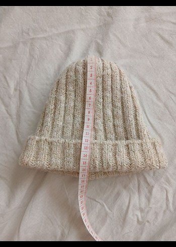 Beyaz Örgü Bohem kız bebek çocuk Bere şapka - Görsel 4