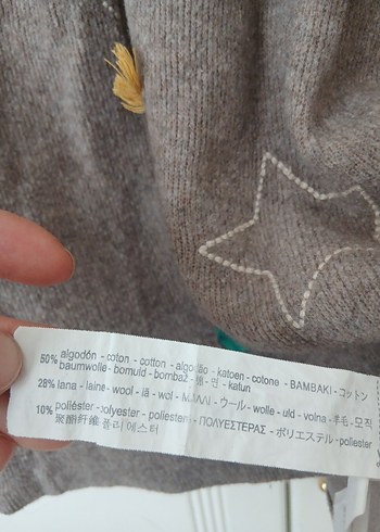 Zara Nakışlı Yün Kız Elbise - Görsel 5