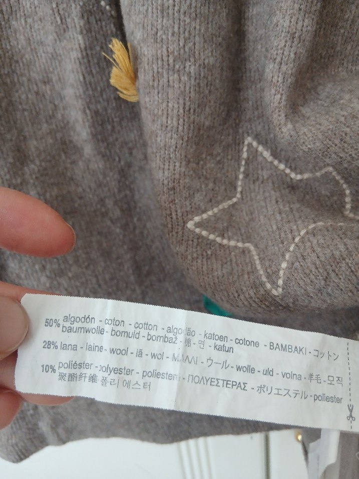 Zara Nakışlı Yün Kız Elbise - Görsel 5