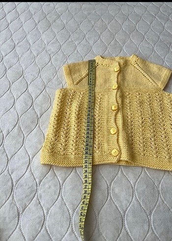 El örgüsü bebek yelek - Görsel 3