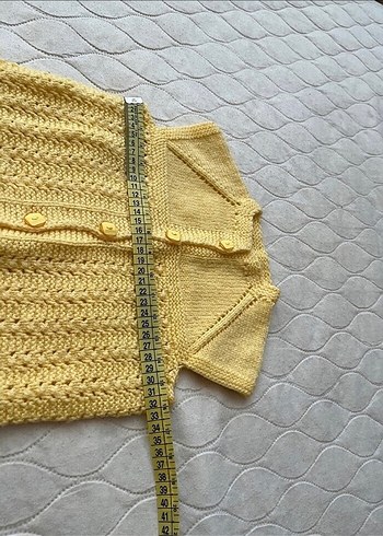 El örgüsü bebek yelek - Görsel 4