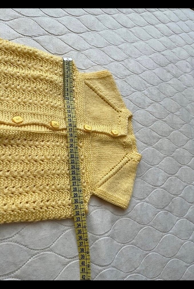 El örgüsü bebek yelek - Görsel 4