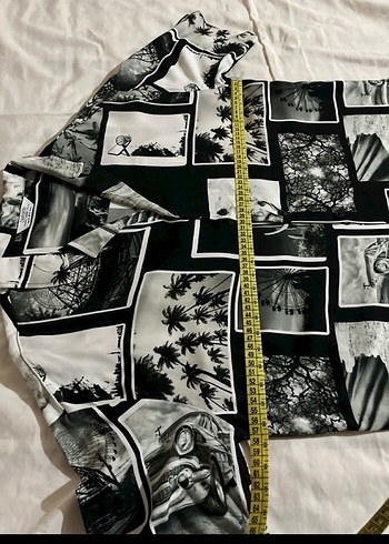 Siyah Baskılı Kısa Kollu Erkek Gömlek - Görsel 7