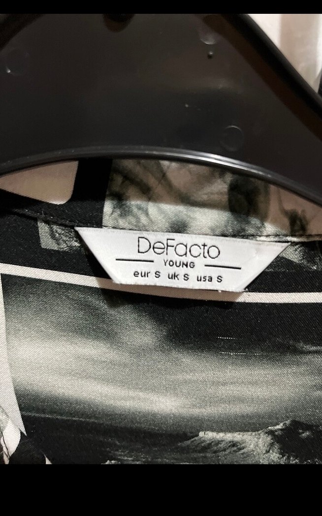 Siyah Baskılı Kısa Kollu Erkek Gömlek - Görsel 5