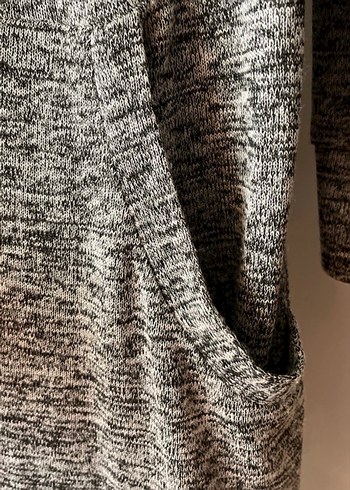 Gri Kadın Hırka - Görsel 4