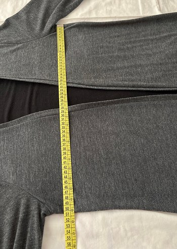 Uzun Gri Kadın Tunik Dantel Detaylı - Görsel 8