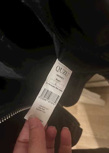 Siyah Kadın Deri Biker Ceket - Görsel 2