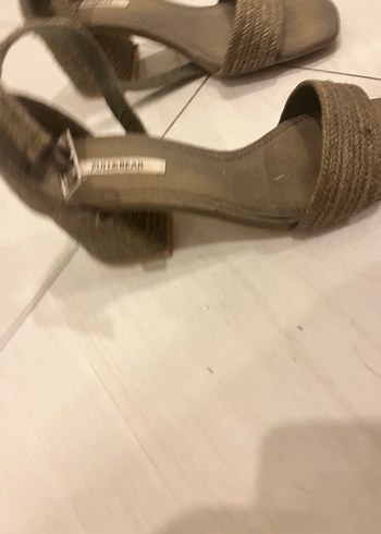 Bej Kadın Platform Topuklu Sandalet - Görsel 3