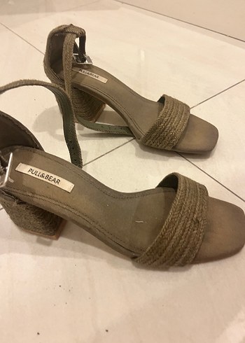 Bej Kadın Platform Topuklu Sandalet - Görsel 7