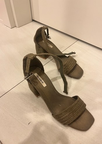 Bej Kadın Platform Topuklu Sandalet - Görsel 6