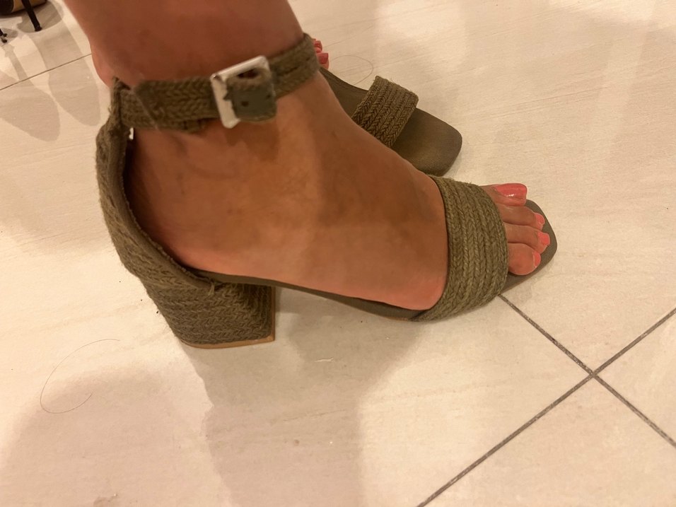 Bej Kadın Platform Topuklu Sandalet - Görsel 2