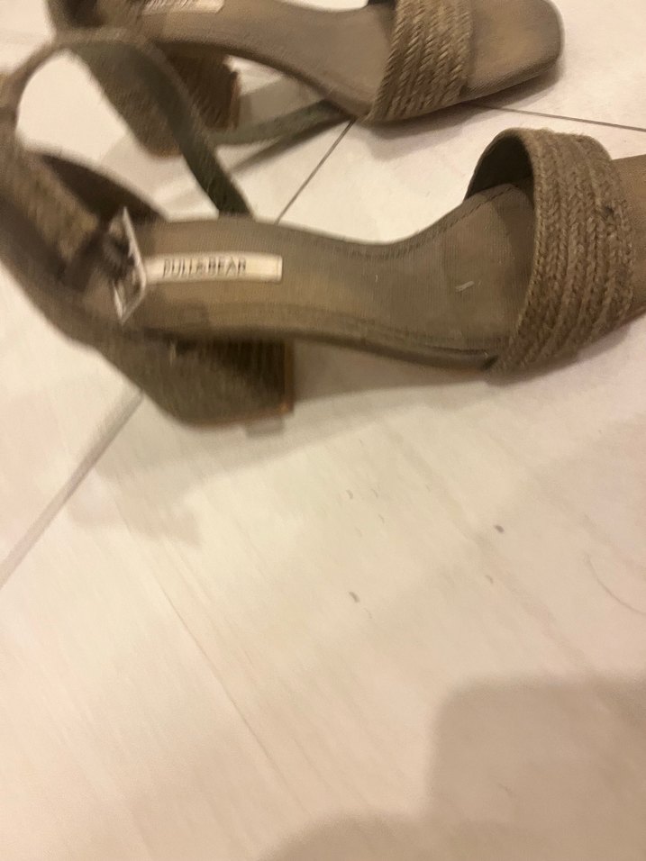 Bej Kadın Platform Topuklu Sandalet - Görsel 3