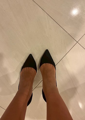 Siyah Modern Klasik Stiletto Topuklu Kadın Ayakkabı - Görsel 7