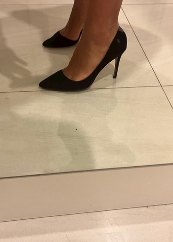 Siyah Modern Klasik Stiletto Topuklu Kadın Ayakkabı - Görsel 5