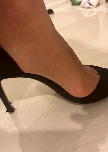 Siyah Modern Klasik Stiletto Topuklu Kadın Ayakkabı - Görsel 2