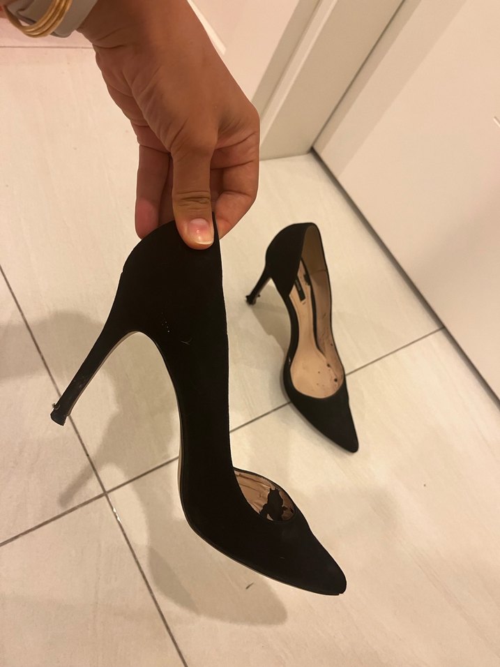 Siyah Modern Klasik Stiletto Topuklu Kadın Ayakkabı - Görsel 4