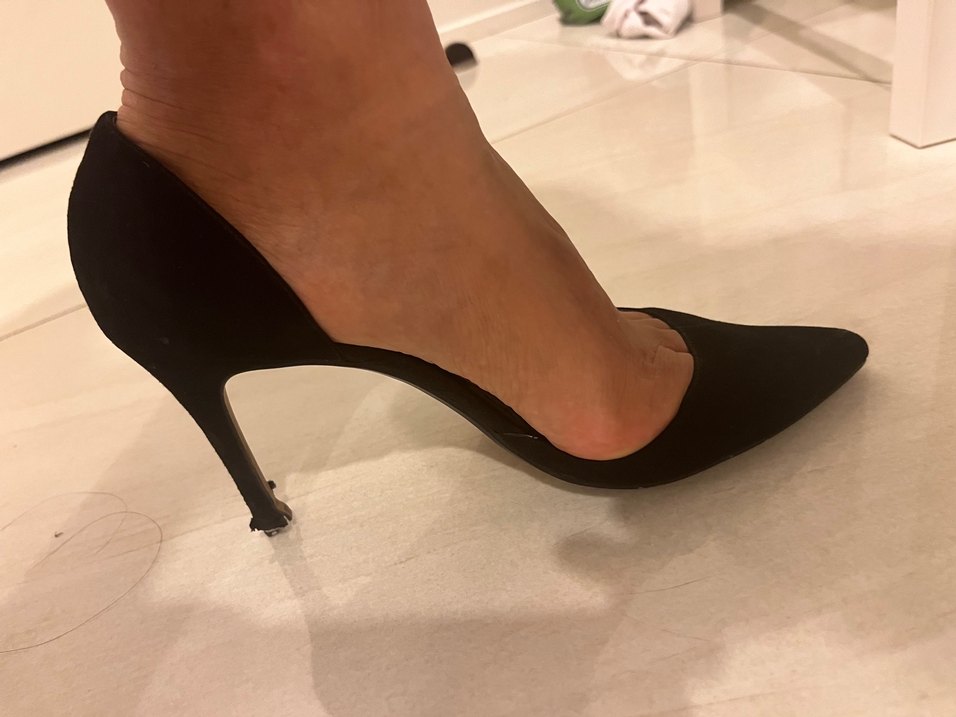 Siyah Modern Klasik Stiletto Topuklu Kadın Ayakkabı - Görsel 2