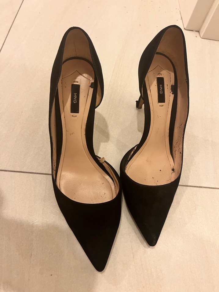 Siyah Modern Klasik Stiletto Topuklu Kadın Ayakkabı - Görsel 3