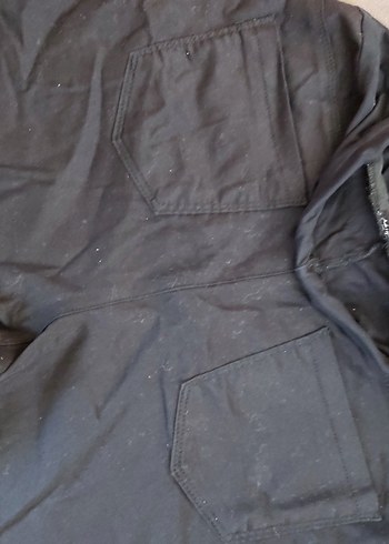 Salaş Kesim Siyah Keten Kadın Pantolon - Görsel 4