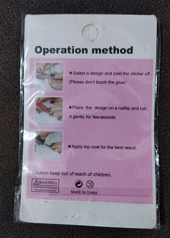 Renkli Kendinden Yapışkanlı Tırnak Stickerları - Görsel 2