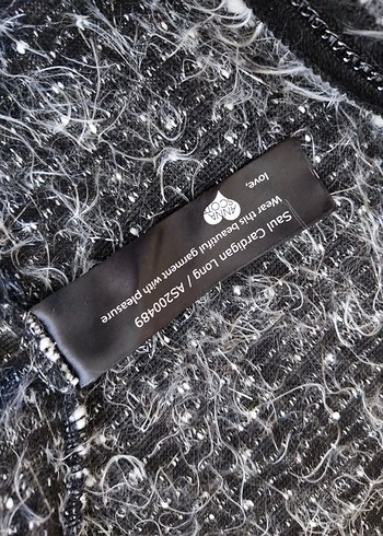 Gri Triko Kadın Uzun Kollu Ceket - Görsel 3