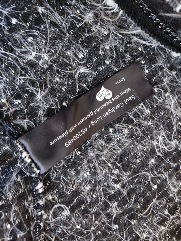 Gri Triko Kadın Uzun Kollu Ceket - Görsel 3