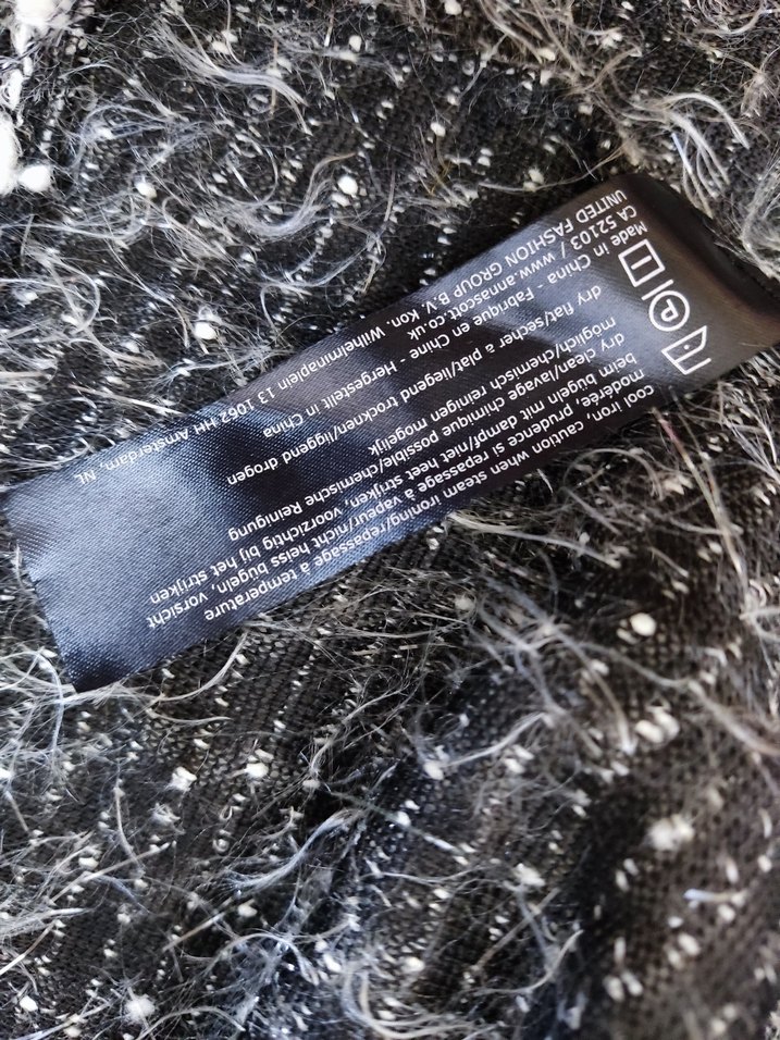 Gri Triko Kadın Uzun Kollu Ceket - Görsel 4