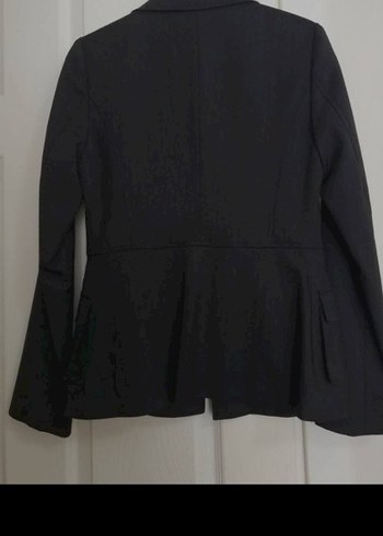 Siyah Düğmeli Kadın Blazer Ceket - Görsel 2