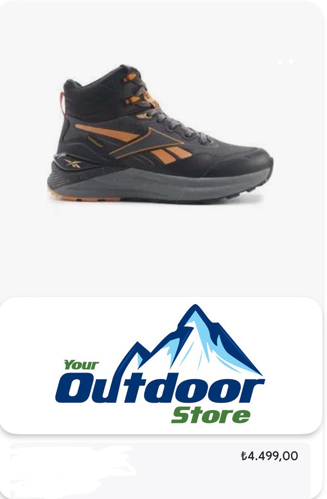 Reebook Orjinal sıfır etiketli Erkek Outdoor Ayakkabı - Görsel 2