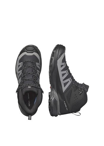 Salomon Etiketli Orjinal Siyah Gri Erkek Outdoor Ayakkabı - Görsel 4