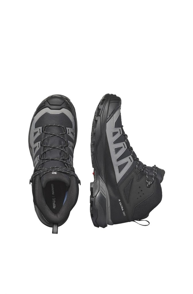 Salomon Etiketli Orjinal Siyah Gri Erkek Outdoor Ayakkabı - Görsel 4