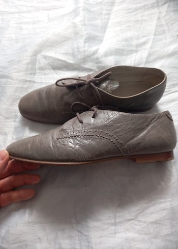 BALENCİAGA 38,5 HAKİKİ DERİ OR BAYAN AYAKKABI TERTEMİZ - Görsel 3