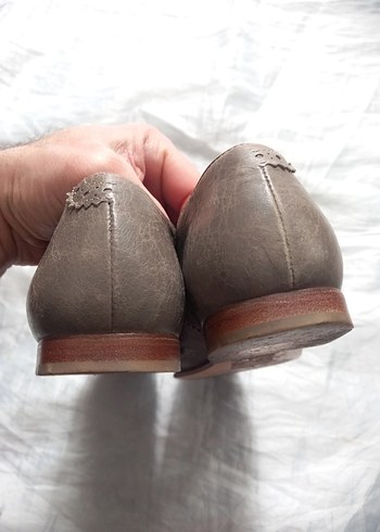 BALENCİAGA 38,5 HAKİKİ DERİ OR BAYAN AYAKKABI TERTEMİZ - Görsel 4