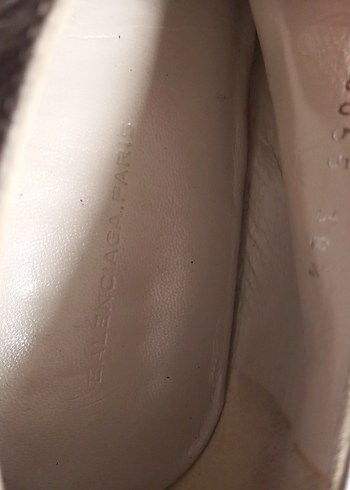 BALENCİAGA 38,5 HAKİKİ DERİ OR BAYAN AYAKKABI TERTEMİZ - Görsel 7