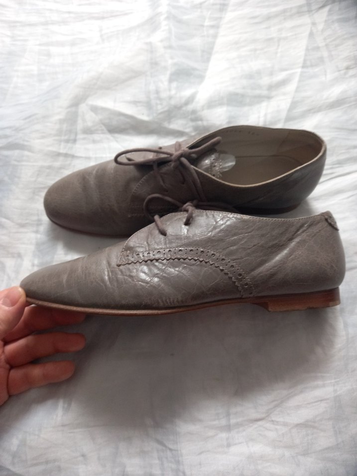 BALENCİAGA 38,5 HAKİKİ DERİ OR BAYAN AYAKKABI TERTEMİZ - Görsel 3