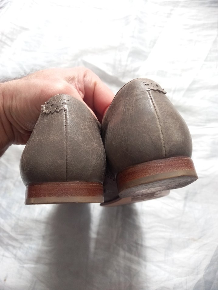 BALENCİAGA 38,5 HAKİKİ DERİ OR BAYAN AYAKKABI TERTEMİZ - Görsel 4